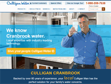 Tablet Screenshot of culligancranbrook.com